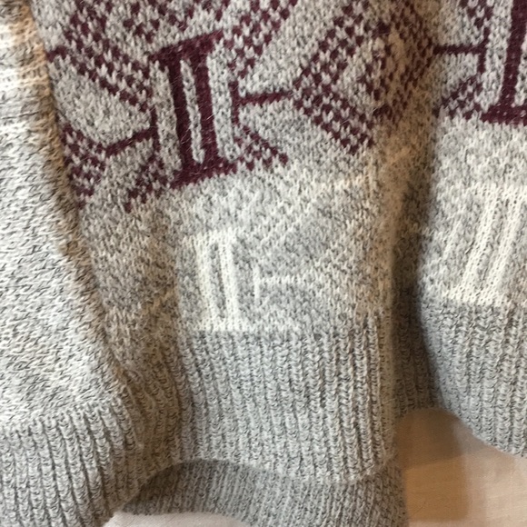 Elodie Mohair Blend Geometric Tribal Pattern Open Cardigan Sweater - Picture 11 of 11